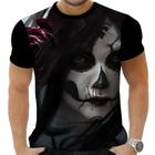 Camiseta Camisa Personalizada Caveira Rock Bateria Metal 3_x000D_