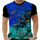 Camiseta Camisa Personalizada Peixes Mar Oceano Tartaruga 2_x000D_