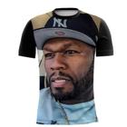 Camiseta Camisa Personalizada Rapper 50 Cent Música Rap 13