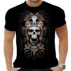 Camiseta Camisa Personalizada Rock Horror Caveira 12_x000D_