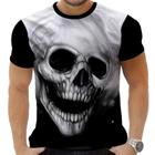 Camiseta Camisa Personalizada Rock Horror Caveira 57_x000D_