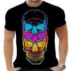 Camiseta Camisa Personalizada Rock Horror Caveira 81_x000D_