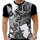 Camiseta Camisa Personalizada Rock Zumbi Trash Horror 10_x000D_