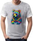 Camiseta Camisa Rave Urso Psicodélico Arco Iris Good Vibes 1