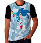 Camiseta Camisa Sonic Jogo Play Desenho Menino Criança