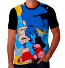 Camiseta Camisa Sonic Desenho Infantil Jogo Game Kids K02_x000D_