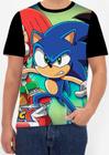 Camiseta Camisa Sonic Jogo Play Desenho Menino Criança Top4_x000D_