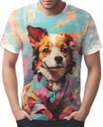 Camiseta Camisa Tshirt Cachorro Pop Art Realismo Cão HD 3