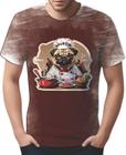 Camiseta Camisa Tshirt Chefe Pug Cozinheiro Cozinha 1