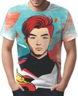 Camiseta Camisa Tshirt K-pop Moda Coreana Pop Art Ásia 11