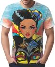 Camiseta Camisa Tshirt Mu.lher Negra Preta PopArt Cultura 8