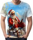 Camiseta Camisa Tshirt Natal Festas Papai Noel Forte Praia 6