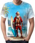 Camiseta Camisa Tshirt Natal Festas Papai Noel Forte Praia 9