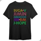 Camiseta Cantor Coreano Kpop Jimin Park Ji-min BTS Unissex