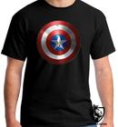 Camiseta capitão america escudo Blusa criança infantil juvenil adulto camisa todos tamanhos