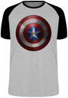 Camiseta Capitão América Escudo Marvel Blusa Plus Size extra grande adulto ou infantil