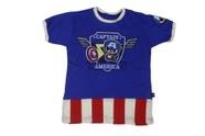 Camiseta Capitão América Vingadores Blusa Infantil Pt156 BM