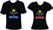 Camiseta Casal Promovido a Papai e Mamãe com Coroa