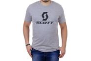 Camiseta casual masculina scott cinza tamanho m