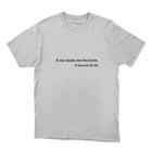 Camiseta Catolica Frase A Tua Ajuda Me Fez Forte Manga Curta Gola Redonda Basica Dia a Dia