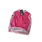 Camiseta cavada para cachorro na cor rosa tecido malha de algodao tamanho( gg)