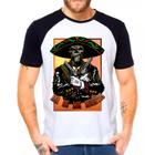 Camiseta caveira mexicana masculina09