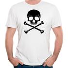 Camiseta caveira skull camisa perigo radical swag skate