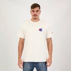 Camiseta Champion Logo Medium Off White