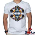 Camiseta Coldplay 100% Algodão Discografia Geeko