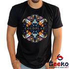 Camiseta Coldplay 100% Algodão Discografia Geeko