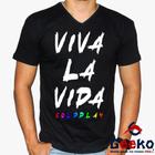 Camiseta Coldplay 100% Algodão Viva La Vida Rock Alternativo Geeko