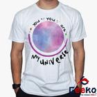 Camiseta Coldplay 100% Algodão You You Are My Universe BTS Rock Alternativo K-pop Geeko