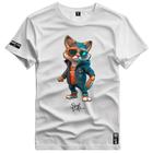 Camiseta Coleção Crazy Animals Gato Gangster Shap Life