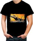 Camiseta Colorida Aeronautica Caça Avião Guerra Fighter 8