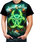 Camiseta Colorida Biohazard Perigo Biológico Stay Away 3