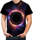 Camiseta Colorida Buraco Negro Black Hole Space 1