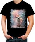 Camiseta Colorida Cachorro Explosão de Cores Hipnotizante 4