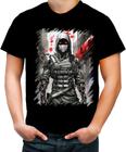 Camiseta Colorida Ciborgue Ninja Robô Espreita 5