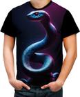Camiseta Colorida Cobra Dark Silhueta Fantasmagórica 1