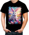 Camiseta Colorida Coelhinho da Páscoa com Ovos de Páscoa 7