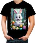 Camiseta Colorida Coelhinho da Páscoa Traço Infantil 12