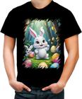 Camiseta Colorida Coelhinho da Páscoa Traço Infantil 24