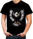 Camiseta Colorida de Águia Asas Coragem Visão 11