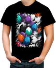 Camiseta Colorida de Ovos de Páscoa Artísticos 17 - Kasubeck Store