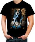 Camiseta Colorida Deus Egípcio Anubis Mortos 1