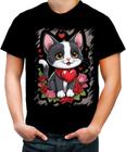 Camiseta Colorida Dia dos Namorados Gatinho 21