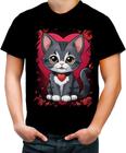 Camiseta Colorida Dia dos Namorados Gatinho 24