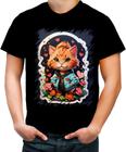 Camiseta Colorida Dia dos Namorados Gatinho 4