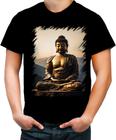 Camiseta Colorida Estátua de Buda Iluminado Religião 23