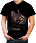 Camiseta Colorida Gatinho Siamês Fofinho Gatos Cat 1